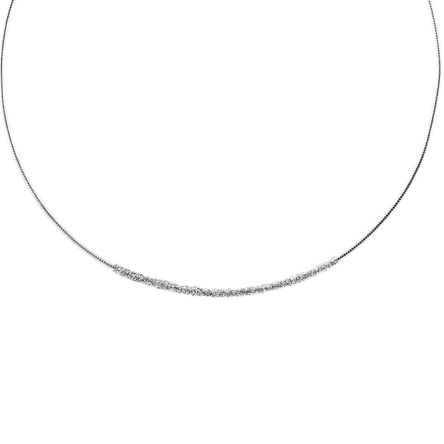 Loisir Starstruck μεταλλικό ασημί κολιέ choker